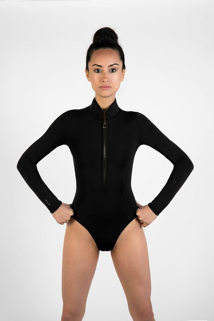 One Piece Yulex Zip Front Swimsuit - SLO ACTIVE_FRONT