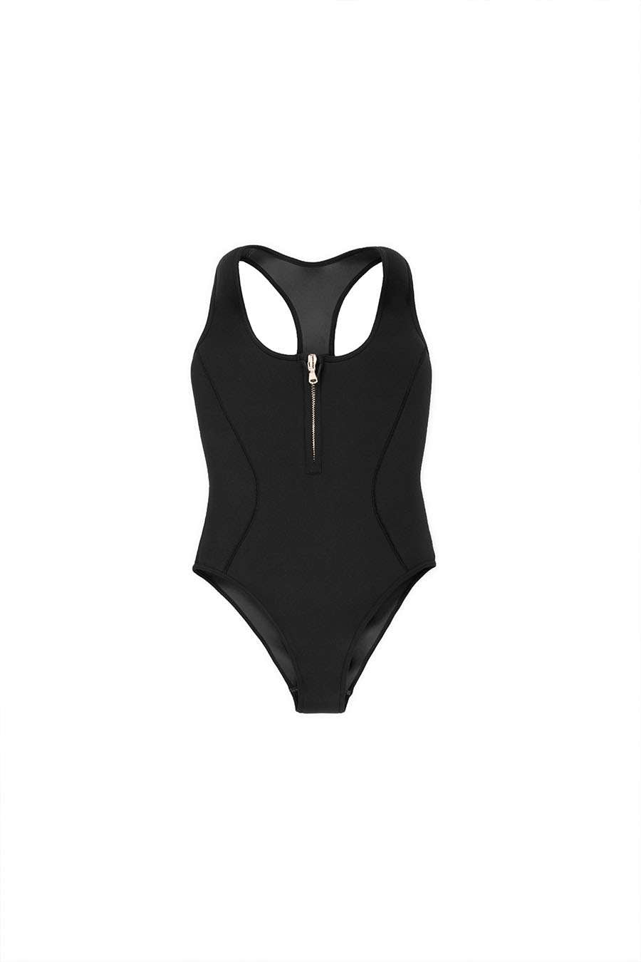 UNIQLO Women's U Seamless Swim One-piece ($30) ❤ liked on Polyvore  featuring swimwear, one-piece swimsuits, black, seamless swimwear, swim  swimwear, one-piece s…